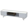 Homemania Tv-meubel Dore 160x29,7x40,6 cm wit en walnootkleurig