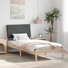 vidaXL Bedframe Bruin en donkergrijs 90 x 200 cm Massief grenenhout