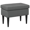 vidaXL Voetenbank Donkergrijs 55 x 35 x 41 cm Stof