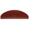 vidaXL Trapmatten Zelfklevend 20 stuks 65x21x4 cm Bordeaux Rood Halfrond Groot