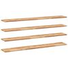 vidaXL Wandschappen 4 st zwevend olieafwerking 120x20x2 cm acaciahout