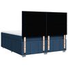 vidaXL Boxspring met matras stof blauw 200x200 cm