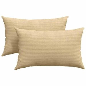 vidaXL Sofa Kussens 2 stuks Grijs groen 50 x 30 cm Cordstof
