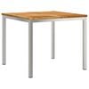 vidaXL EetTafel Bruin 90 x 90 x 75 cm Massief Teakhout