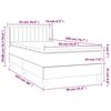 vidaXL Boxspring met matras fluweel donkergroen 90x200 cm