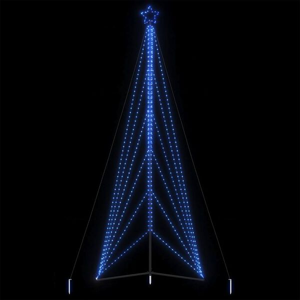 vidaXL LED-kerstboom 861 LEDs 478 cm blauw