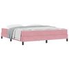 vidaXL Boxspringbed met matras Roze 180 x 220 cm Stof