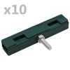 vidaXL U-matverbinding 10 sets groen