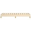 vidaXL Boxspring bed 90x190 cm stof cr&egrave;mekleurig