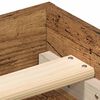 vidaXL Bedframe zonder matras bewerkt 135x190 cm bewerkt hout oud