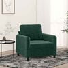 vidaXL Fauteuil 60 cm fluweel donkergroen