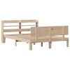 vidaXL Bedframe met hoofdbord massief grenenhout 135x190 cm