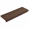 vidaXL Trapmatten 30 st 65x21x4 cm Koffiebruin Rechthoekige Rand