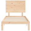 vidaXL Bedframe met hoofdbord massief hout
