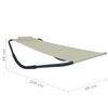 vidaXL Tuinbed 200x90 cm staal cr&egrave;me