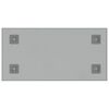 vidaXL Magneetbord voor aan de wand 60x30 cm gehard glas wit