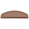 vidaXL Trapmatten 30 st 65x24x4 cm Bruin Halfrond Groot