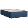 vidaXL Bedframe zonder matras stof blauw 160x200 cm
