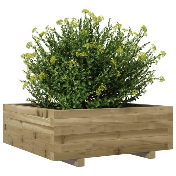 vidaXL Plantenbak 70x70x26,5 cm ge&iuml;mpregneerd grenenhout