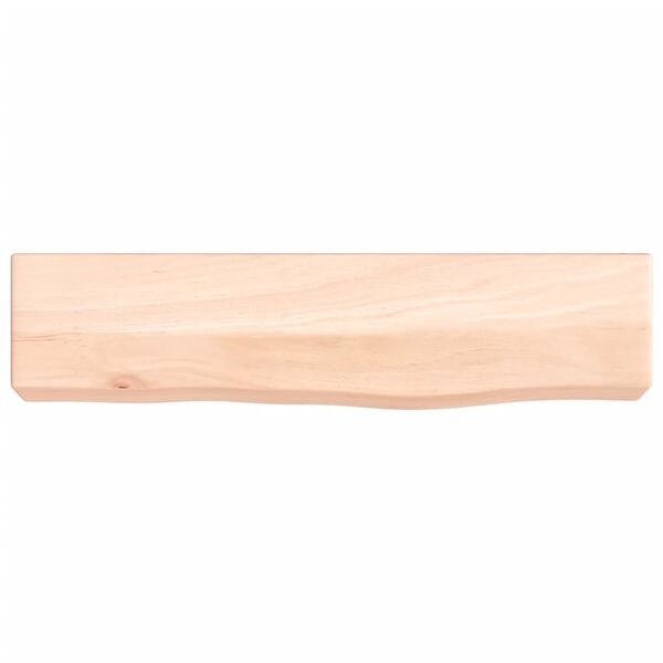 vidaXL Wandschap 40x10x6 cm onbehandeld massief eikenhout