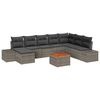vidaXL Tuin Sofa Set 9 pcs Grijs
