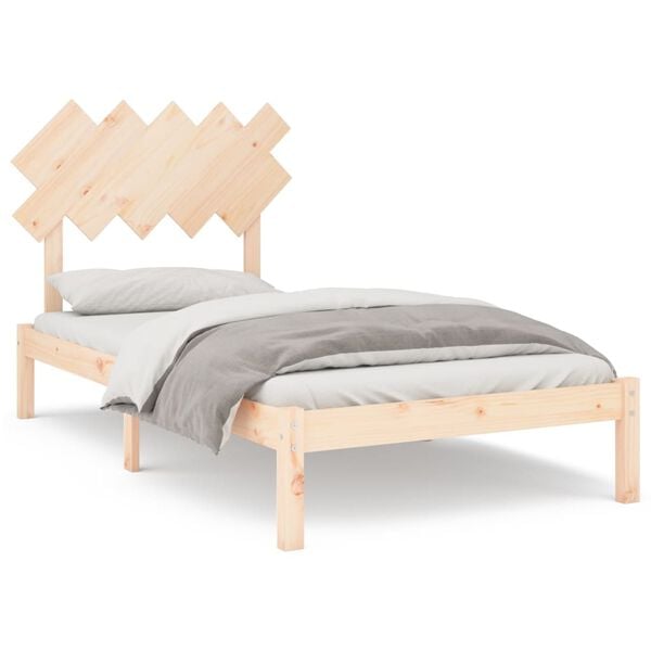 vidaXL Bedframe massief hout 100x200 cm