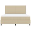 vidaXL Boxspring bed Lichtgrijs en wit. 203 x 180 x 128 cm