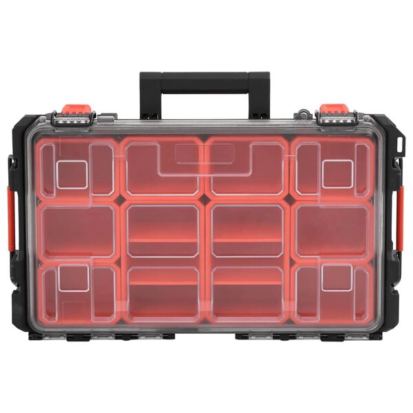 vidaXL Flightcase draagbaar 55,5x34,5x13,5 cm PP zwart