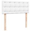 vidaXL Ottoman bed met matras 120x190 cm kunstleer wit