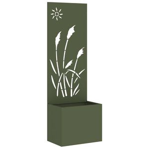 vidaXL Tuin Privacy Screen Fretwerk Olijfgroen 50 x 32 x 150 cm