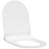 vidaXL Toiletzitting Verstelbaar Wit 50 x 36,5 x 5 cm Polypropyleen