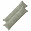 vidaXL Kussensloop 2 st HOUTEN Groen 40 x 145 cm Chenille Stof