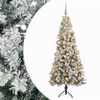 vidaXL Kunstkerstboom met kerstbal 180 cm 300 LED's Warmwit