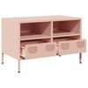 vidaXL Tv-meubel 68x39x43,5 cm koudgewalst staal roze