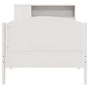 vidaXL Bed met boekenkast zonder matras grenenhout wit 90x190 cm