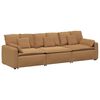 vidaXL Modulaire bank met kussens beige