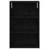 vidaXL Badkamer wandkast met plank Zwarte Eik 40 x 16 x 62,5 cm