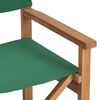 vidaXL Regisseursstoelen 2 st massief teakhout groen