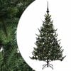 vidaXL Kunstkerstboom met kerstbal 120 cm 150 LED's Warmwit