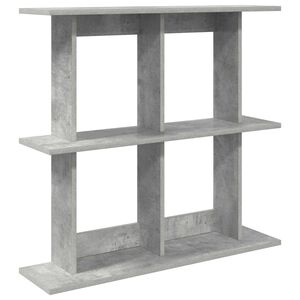 vidaXL Wandplank Muurmontage Betongrijs 80 x 20 x 75 cm Bewerkt hout