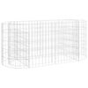 vidaXL Gabion plantenbak verhoogd 120x50x50 cm gegalvaniseerd ijzer