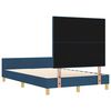 vidaXL Bedframe met hoofdeinde Blauw 120 x 190 cm Stof