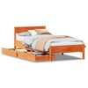 vidaXL Bedframe zonder matras massief grenenhout wasbruin 75x190 cm