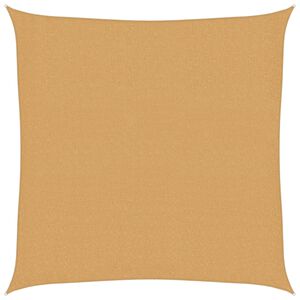 vidaXL Zonnezeil 160 g/m&sup2; vierkant 2x2 m HDPE zandkleurig