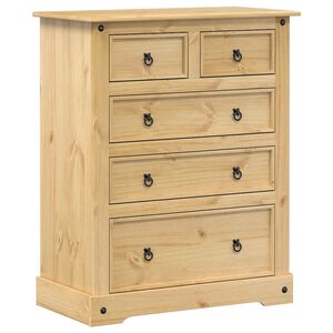 vidaXL Ladekast Corona 92x48x114 cm massief grenenhout