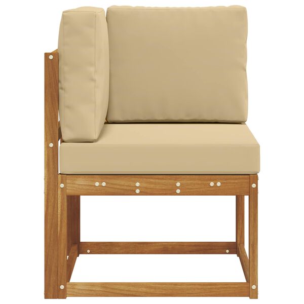 vidaXL Buiten Hoek Sofa Massief Acaciahout