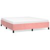 vidaXL Bedframe fluweel roze 180x200 cm