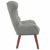 vidaXL Fauteuil Lichtgrijs 69 x 74 x 93 cm Fluweel