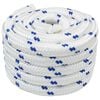 vidaXL Boottouw 5 m 4 Wit en Blauw PP