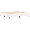 vidaXL Bedframe Cr&egrave;me 200 x 200 cm Katoenen stof